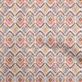thumbnail image 1 of oneOone Velvet Brown Fabric Ikat Sewing Material Print Fabric By The Yard 58 Inch Wide, 1 of 5