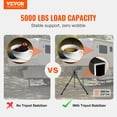 thumbnail image 2 of VEVOR 5th Wheel Tripod Stabilizer, 5000 LBS Load Capacity Tripod Fifth Wheel Stabilizer, 35"-57" Adjustable Height RV Gooseneck Stabilizer, Tripod Jack for Fifth-Wheel Trailers, RVs, and Campers, 2 of 9