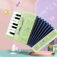 thumbnail image 2 of Children Large Electronic Accordion Toy With Keyboard Bellows Music Enlightenment Instrument For Beginners Plastic Light Grey Light Grey, 2 of 6