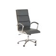 thumbnail image 1 of BBF Modelo - Chair - executive - ergonomic - high-back - armrests - ring-shaped - tilt - swivel - bonded leather - dark gray, 1 of 9