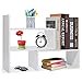 thumbnail image 3 of Hossejoy Wood Adjustable Desktop Storage Organizer Display Shelf Rack, Office Supplies Desk Organizer,White, 3 of 4