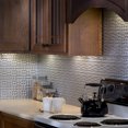 thumbnail image 2 of Fasade Terrain Vinyl Backsplash Panel Argent Silver 6x6 Inch Sample, 2 of 5