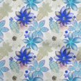 thumbnail image 1 of oneOone Velvet Blue Fabric Texture Floral Sewing Material Print Fabric By The Yard 58 Inch Wide, 1 of 4