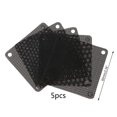 thumbnail image 1 of 5PCS PVC Fan Dust Filter PC Dustproof Case Cuttable Computer Mesh Cover 40mm 50mm 60mm 70mm 80mm 90mm 140mm Mesh Black C 6cmx6cm, 1 of 6