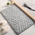 thumbnail image 4 of Bathroom Carpet 1PC,Non-Slip Floor Mat23.62x15.75in,Soft Polyester Fiber Rug for Shower Safety, Comfort Underfoot, Durable Home Decor(Gray), 4 of 9