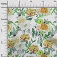 thumbnail image 1 of oneOone Rayon Orange Fabric Florals Craft Projects Decor Fabric Printed By The Yard 56 Inch Wide, 1 of 1