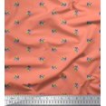 thumbnail image 1 of Soimoi Moss Georgette Fabric Frog Animal Print Fabric by The Yard 42 Inch Wide, 1 of 3