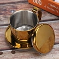 thumbnail image 4 of Vietnamese Style Coffee Drip,Stainless Steel Coffee Maker Pot Coffee Drip Brewer for Home Kitchen Office Outdoor[Gold], 4 of 9