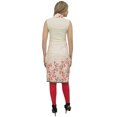 thumbnail image 3 of Bimba Tunique Sans Manches à Imprimé Floral Crème pour Femme, Kurta Kurti de Designer-14, 3 of 6