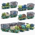 thumbnail image 5 of Dinosaur Transporter 4Pcs Entertainment Magnetic Connection Mini Mini Container Truck Boys Girls Toy Car, 5 of 5
