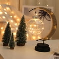 thumbnail image 3 of The Enchanted Lunar Lamp USB/Battery Powered LED Moon Lamp Hanging with Stand Crescent Moon Ball Light, 3 of 9