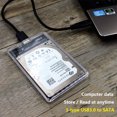 thumbnail image 4 of Mistaha USB 3.0 External Hard Drive Enclosure USB 3.0 Transparent Hard Disk Box USB 3.0, 4 of 8