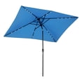 thumbnail image 1 of Outsunny Solar Parasol de Patio avec DEL et Inclinaison, Parasol de Table, Bleu Pâle, 1 of 10