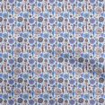 thumbnail image 1 of oneOone Rayon Beige Fabric African Craft Projects Decor Fabric Printed By The Yard 56 Inch Wide, 1 of 4