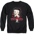 thumbnail image 2 of Betty Boop Classic Kiss Officially Licensed Adult Crewneck Sweatshirt, 2 of 3