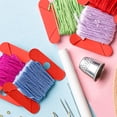 thumbnail image 4 of 1/10/20/50/100 PCS Plastic Embroidery Bobbins, Thread Organizer, Durable, Labelable, Suitable for DIY Sewing/Embroidery, Practical Tool, 4 of 6