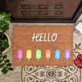 thumbnail image 3 of Coir Doormat Holder Front Door Mat Outside Entrance Spring Rug Summer Home Decor Outdoor Door Mat Indoor Entrance and Outside Doormat Mats for Entrance High Traffic Areas Entry, 16x24 Inch, 3 of 4