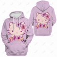 thumbnail image 2 of Hello Kitty Mignon Kitty Automne/hiver Chandail Imprimé pour Femmes Mode Décontractée Chandail à Capuche, 2 of 7