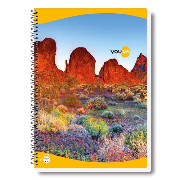 Navneet Youva YOUVA Spiral Book | Spiral Long Book For College Studnets | A4 Size 21 Cm X 29.7 Cm | Single Line | 172 Pages | Pack Of 3