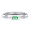thumbnail image 1 of East-West Stackable Baguette Ring in 10K White Gold, 1 of 3