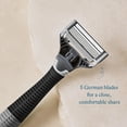 thumbnail image 3 of Harry's Original Blades - Men's Razor Refill Pack for Smooth Shaving - Razor Head Replacement - Five Sharp Blades - Flexible Hinge - Moisture Strip - Precision Trimmer - 14 Count, 3 of 7