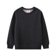 thumbnail image 1 of QUDDERR Chandails en Molleton pour Enfants Garçons Filles Couleurs Unies Col Rond Pull Unisexe Manches Longues Printemps Automne Taille 2-7T, 1 of 8