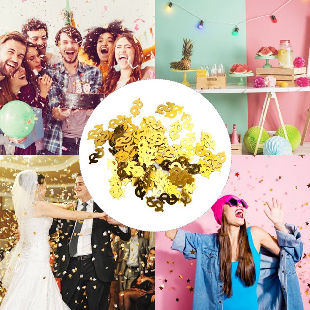 Confetti 60g Dollar Sign Shaped Throwing Confetti Table Scatters Wedding Party Decorations