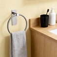 thumbnail image 4 of Brushed Towel Ring, Hand Towel Holder for Bathroom, Self Adhesive Hand Towel Rings for Bath, Kitchen, RV, No Drill Hole, 4 of 6