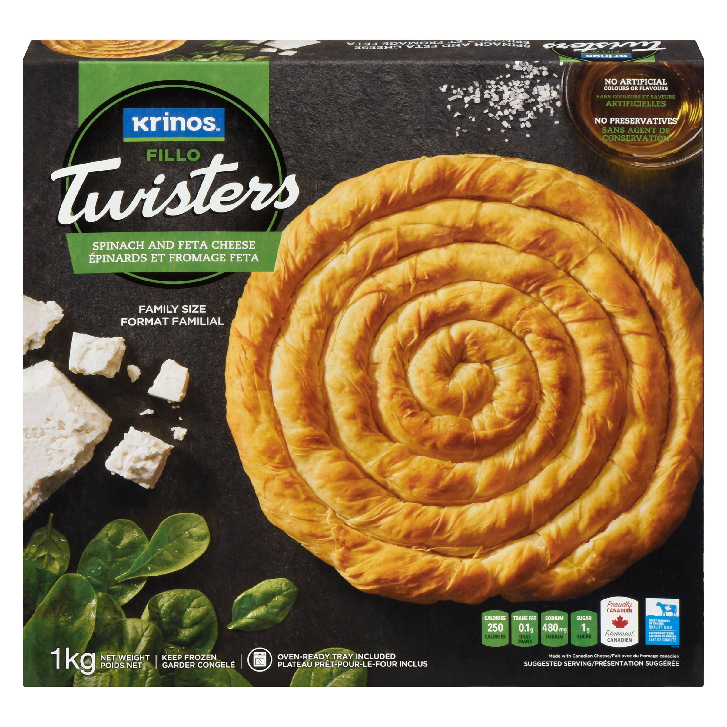 Krinos Fillo Twisters Spinach and Feta Cheese, Krinos Spinach Fillo Twisters