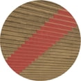 thumbnail image 1 of Ahgly Company Tapis d'Intérieur Lavables en Machine, Carrés Transitionnels en Acajou Brun, 3', 1 of 7
