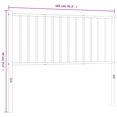 thumbnail image 2 of vidaXL Metal Headboard Decorative Steel Construction Headboard for Bedroom, 2 of 4