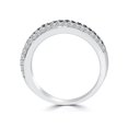 thumbnail image 3 of 1/2ct Traité Noir et Blanc Pavé Mariage Bague Empilable, 3 of 3