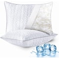 thumbnail image 1 of Cooling Pillows Queen Size Shded Memory Foam Pillows Adjustable Firm Bed Pillows Cool Cold Pillow for Hot Side Back Stomach Sleepers with Removable Washable Cover ” x ”, 1 of 8