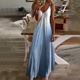 thumbnail image 2 of Kcodviy Robes Maxi pour Femmes Robe Décontractée Femmes Été Sans Manches Boho Robe Décontractée pour Femmes Décontractée Col en V Longues Robes Midi Robe Femme Robe de Plage pour les Vacances, 2 of 6