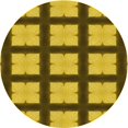 thumbnail image 1 of Ahgly Company Tapis Rond Lavable en Machine Intérieur Transitionnel Brun Bronze Foncé, 5 Pieds Rond, 1 of 7
