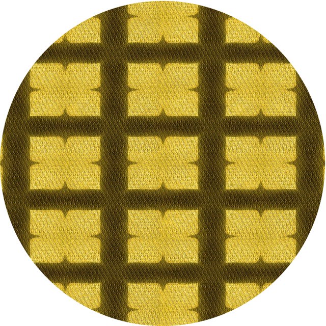 Ahgly Company Tapis Rond Lavable en Machine Intérieur Transitionnel Brun Bronze Foncé, 5 Pieds Rond