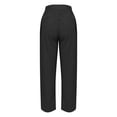 thumbnail image 4 of Chbgutlmr Pants for Women Elastic Waist Ruched Loose Lightweight Casual Work Trousers Solid Color Fall, 4 of 6