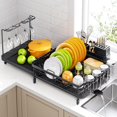 thumbnail image 1 of Urackify Large Dish Drying Rack, Expandable Dish Rack with Drain Board, Large Dish Drainer for Kitchen Couter, Dish Dryer Rack wi, 1 of 8