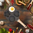 thumbnail image 4 of SXcggal Non Stick Egg Hamburger Frying Pan With Thickened Bottom And Deep Flat Bottom Induction Cooker Universal Mini Omelette Pan Multifunctional Healthy Unbreakable Kitchen Tools, 4 of 6
