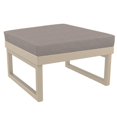 thumbnail image 1 of Compamia Ottoman Mykonos Taupe avec Tissu Acrylique Coussin Taupe, 1 of 5