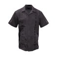 thumbnail image 1 of Gravity Threads Mens Guayabera Summer Shirt - Black - Small, 1 of 2