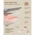 thumbnail image 2 of Electric Blanket Queen Size Dual Control - Thick Tufted Sherpa Heated Blanket Queen with 10 Heat Levels and 10 Time Settings, ETL Certified Fast Heating Blanket Queen 84"x90", Beige, 2 of 9