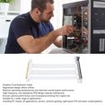 thumbnail image 3 of PCIe 4.0 X16 Riser Cable, 90 GPU Extension Card Adapter, for RTX 4090/8900XT, 128Gbps, Compatible with PCIe 3.0/2.0, 20cm, 3 of 7