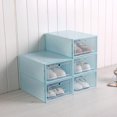 thumbnail image 4 of Flip Shoes Box Transparent Drawer box plastic shoe Case Plastic Shoe Boxes Stackable Storage Case Organizer, 4 of 7