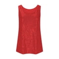 thumbnail image 4 of Plebaso Débardeurs à Paillettes à Col Ras du Cou pour Femmes, Hauts Sans Manches Scintillants, Débardeurs de Mode pour Fêtes, Tenue de Boîte de Nuit, 4 of 6