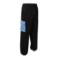 thumbnail image 4 of Men's Cargo Work Pants Straight Fit Casual Adjustable Hem Daily Wear Comfortable Loose Fit Jogger Trousers with Drawstring, 4 of 7