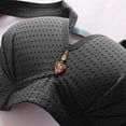 thumbnail image 3 of DPTALR Woman's Embroidered Glossy Comfortable Breathable Bra Underwear No Rims, 3 of 8