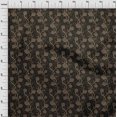 thumbnail image 4 of oneOone Velvet Brown Fabric Floral Craft Projects Decor Fabric Printed By The Yard 58 Inch Wide, 4 of 5