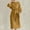 Yellow, variant on Dresses for Women 2024 Summer Overszie Round Neck Loose Short Sleeve Solid Mid-Calf Dress Long Dress 50% off Clearance!