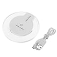 thumbnail image 2 of Wireless Charger for iOS/Android Phones Portable Wireless Charging Pad Flexible Power Supply Triple Protection, White, 2 of 8